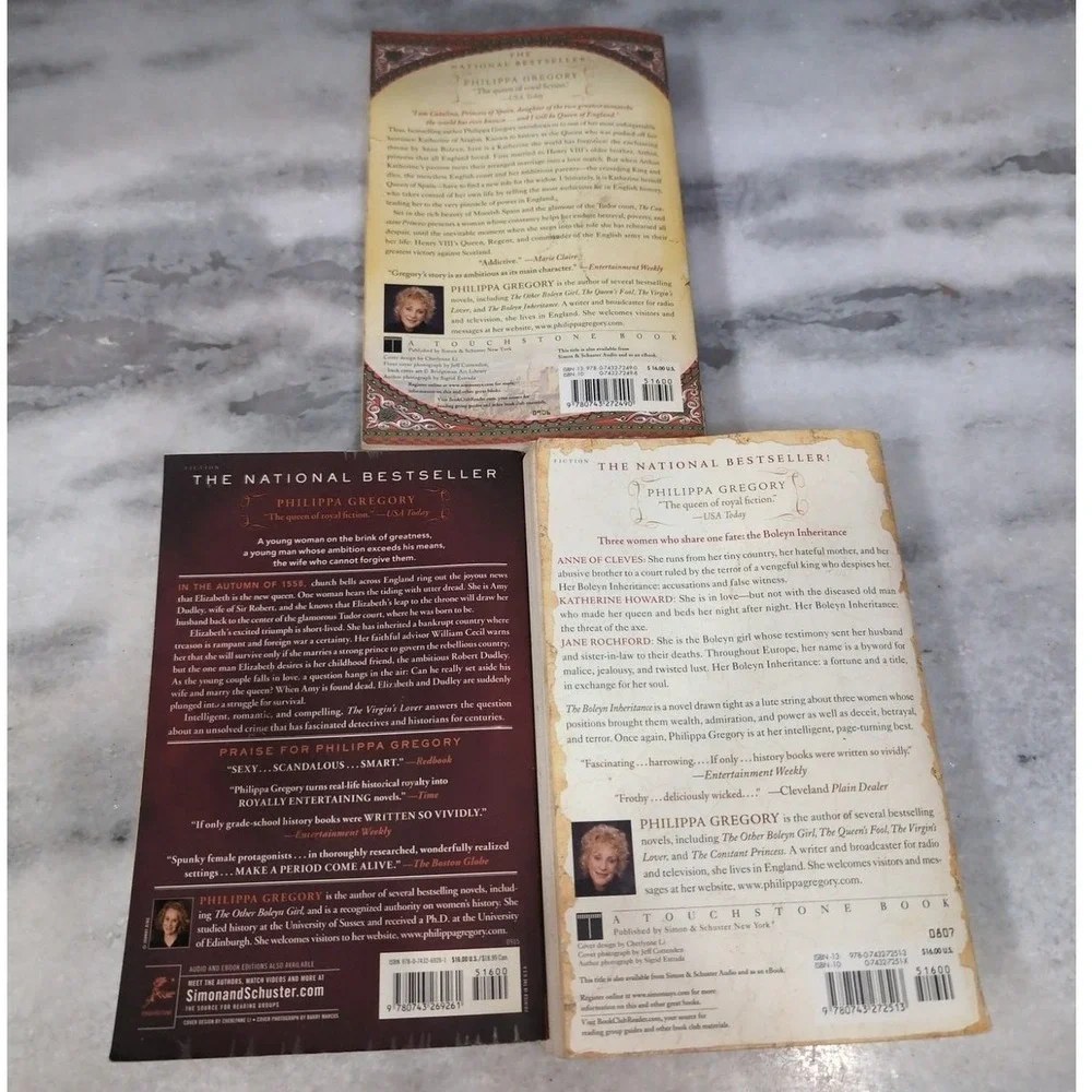 Philippa Gregory Tudor Novels. Virgin Lover Constant Princess Boleyn Inheritance